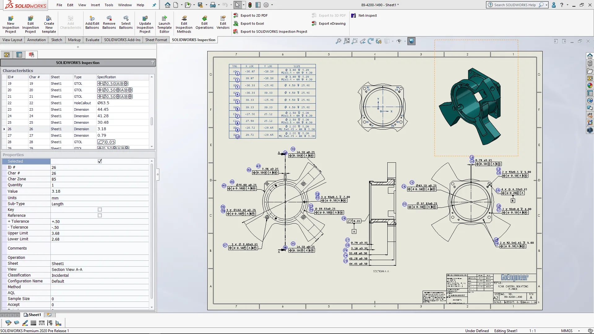 Learn How To Use SOLIDWORKS Inspection to Create Fast & Accurate Quality Documents